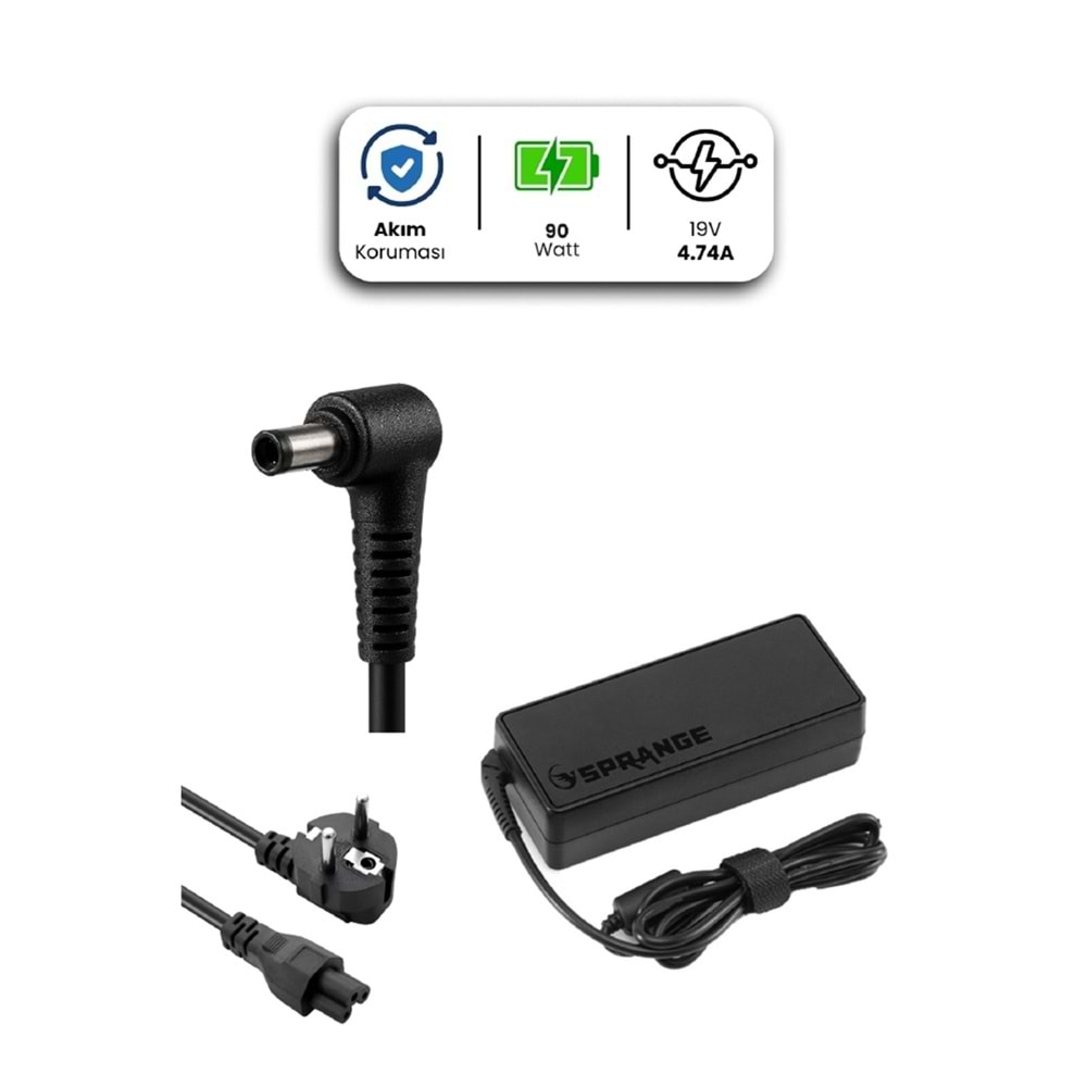 SR-L10 19V - 4.74A ( 5.5*2.5 ) Sprange 90W TOSHIBA İçin Adaptör