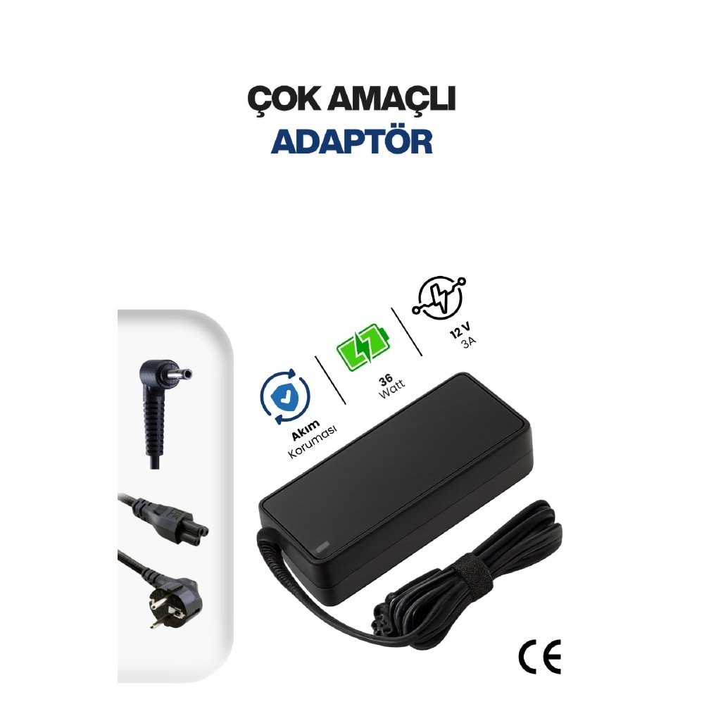 SR-L31 12V-3A (5,5*2,5mm) 36W Sprange AC/DC Adaptör - AKT01473