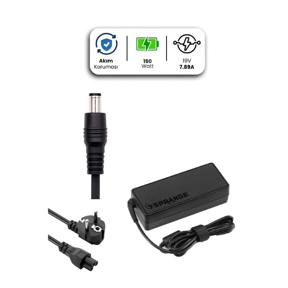SR-L39 19V - 7.89A ( 7.4*5.0 ) Sprange 150W HP İçin Adaptör - AKT01607