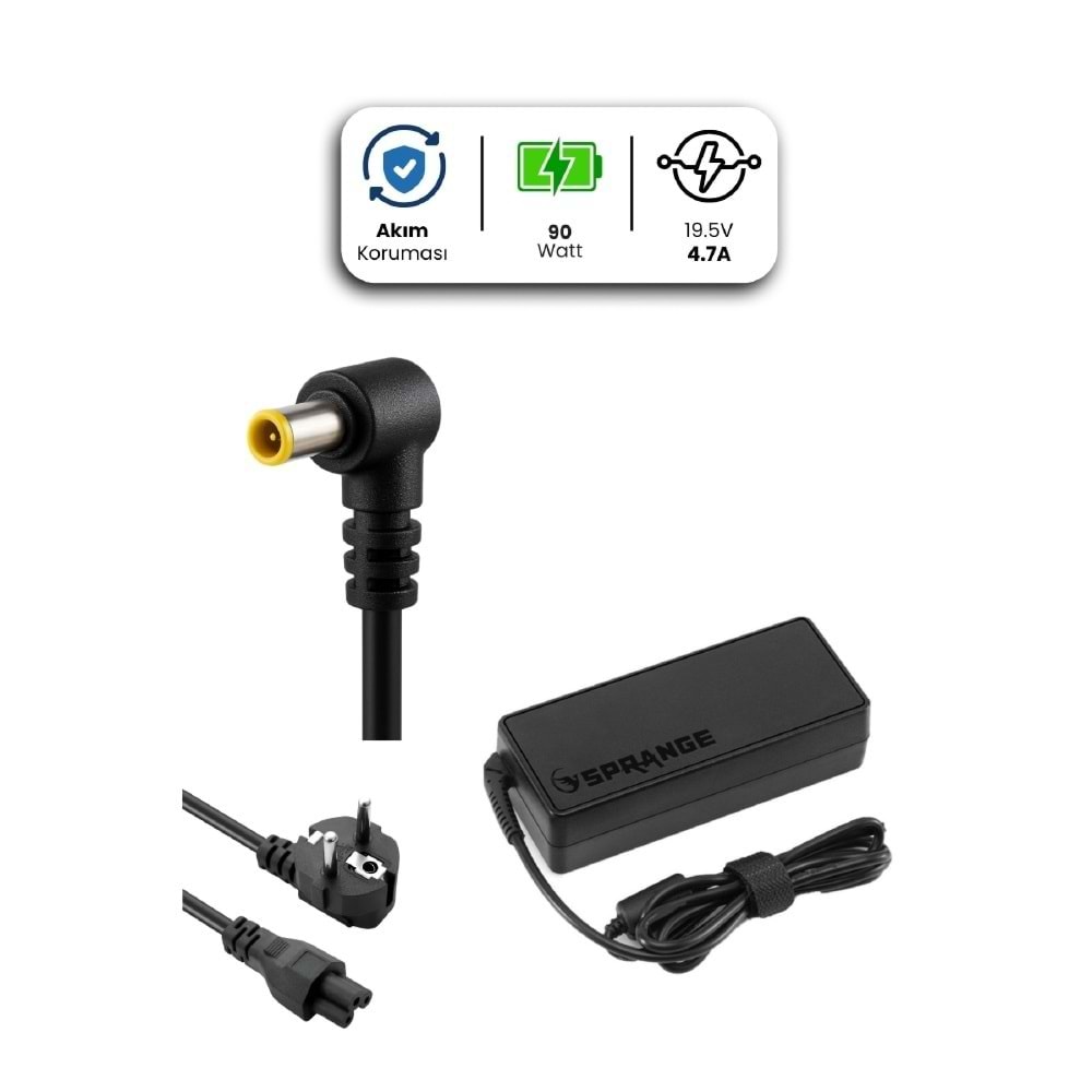 SR-L4 19.5V - 4.7A ( 6.5*4.4 ) Sprange 90W SONY İçin Adaptör- AKT00892