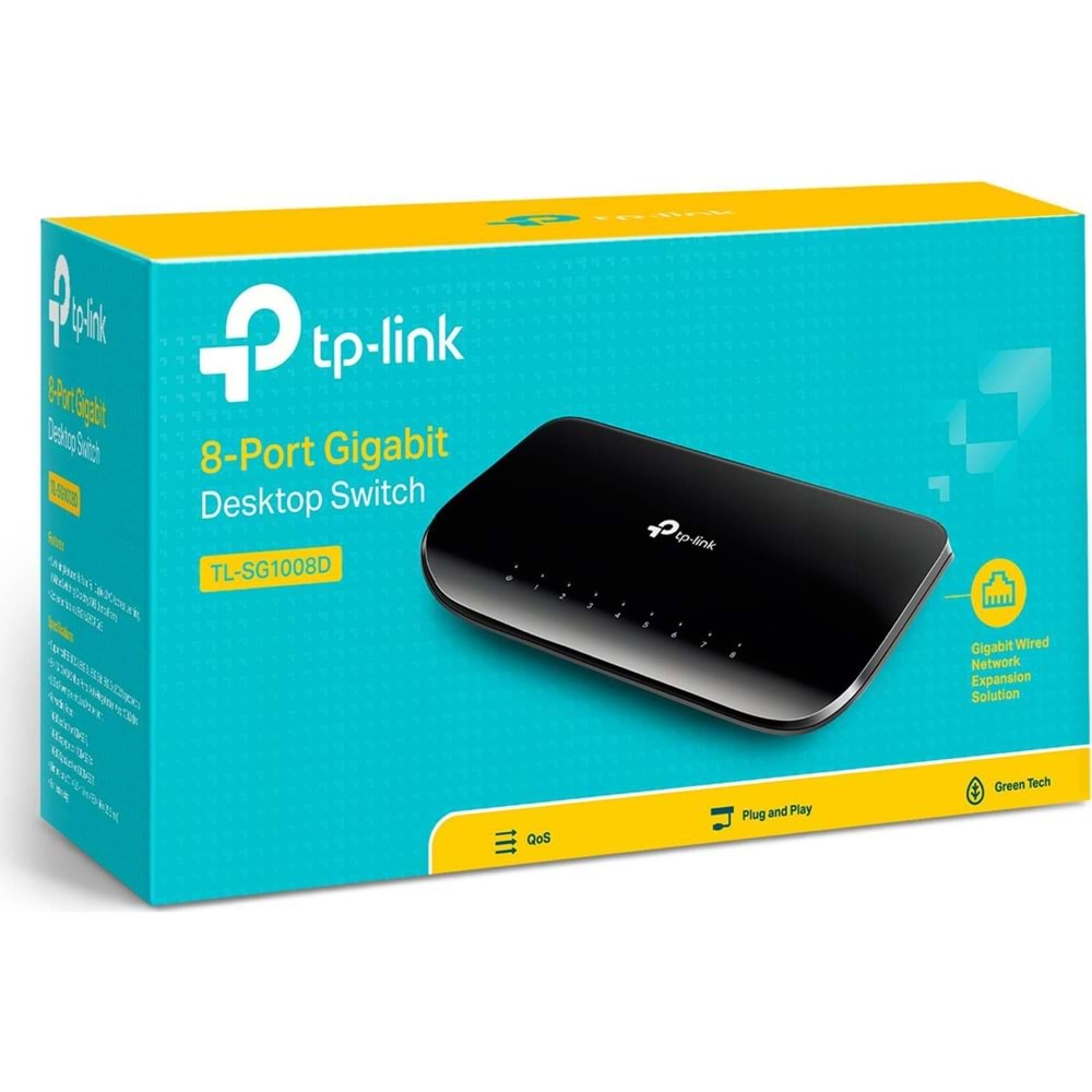 TL-SG1008D Tp-Link 8Port 10/100/1000 Mbps Gigabit Switch