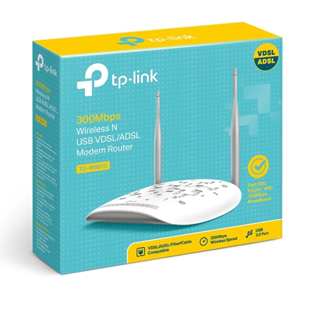 TL-W9970 Tp-Link 300mbps Vdsl2 Modem