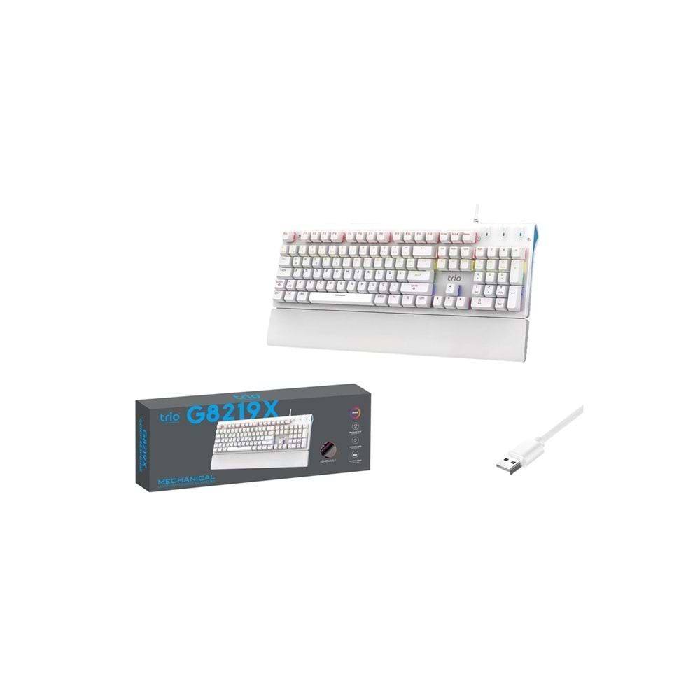 TR-TRG8219X Trio Oyuncu Klavyesi Mekanik Blue Switch RGB
