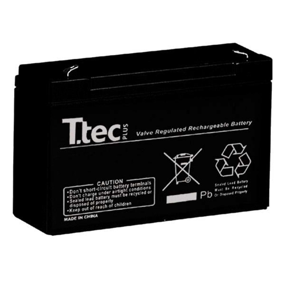 TT-12V-2.3AH Ttec Yatık Bakımsız Kuru Tip Akü