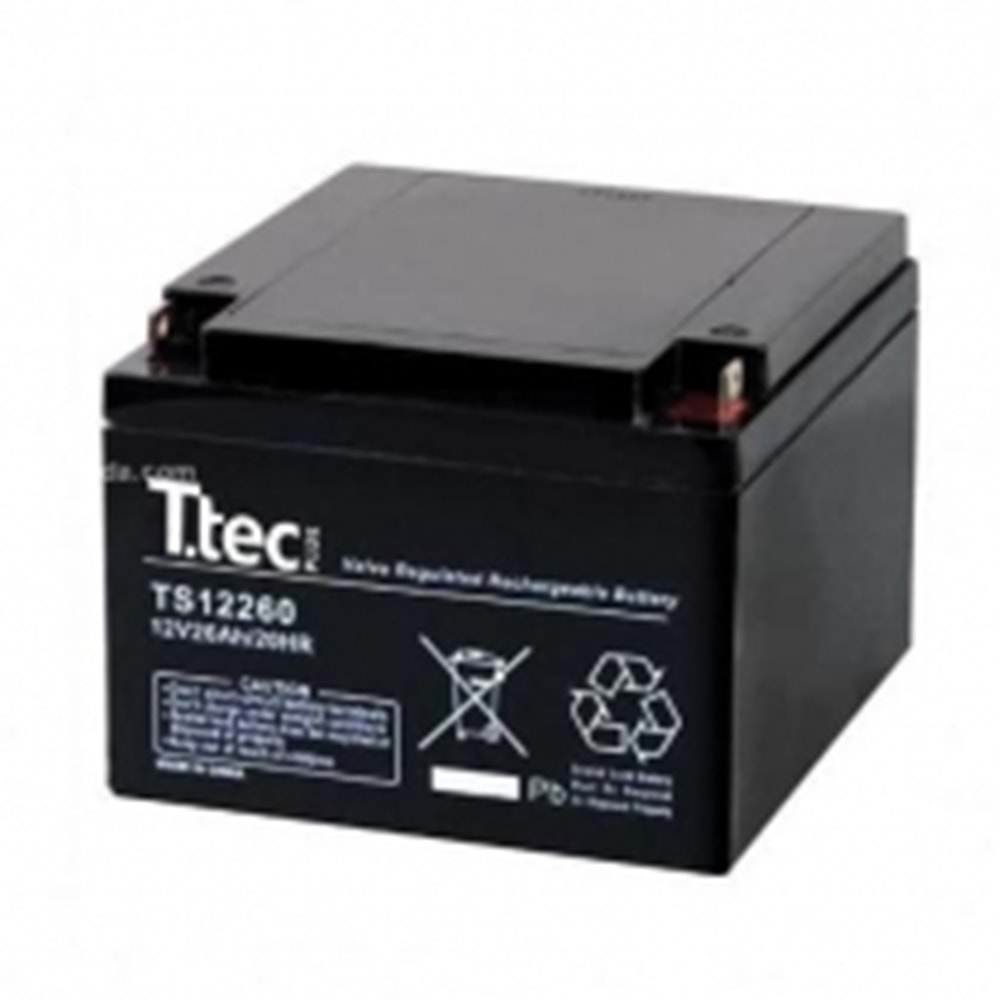 TT-12V-26AH Ttec Bakımsız Kuru Tip Akü