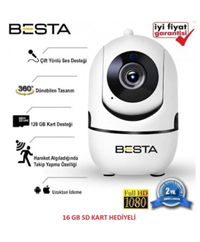Besta BST-WF70 2MP Bebek Kamerası Harekete Duyarlı Takip Kamerası