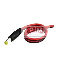DC-Erkek Power Jack Kırmızı/Siyah Renk