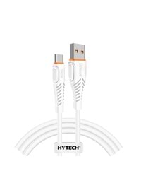 HY-X435 Hytech 1.2M 3A Type-C Beyaz Data+Şarj Kablosu