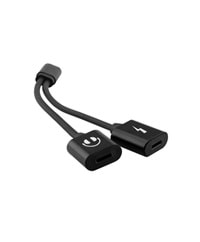 HY-XO38 Hytech Gümüş 2in1 Şarj+Kulaklık Lightning Metal Gövdeli Çeviri