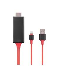 HY-XO53 Hytech Görüntü Aktarıcı K/S Lightning To Hdmı +Usb 2M Mobiltel