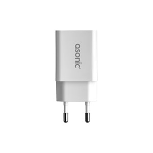 AS-X220 Asonic 2.1A USB Ev Tipi Beyaz Şarj Adaptörü
