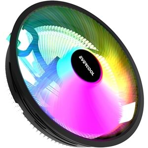 CS-02 Evercool Rainbow 3Pin 12Cm Fan Intel LGA1700/AMD AM5 Uyumlu Hava