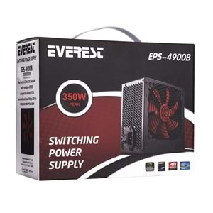 EPS-4900B Everest Peak-350W 3*Sata 6+4 Pin 12Cm Fan Power Supply