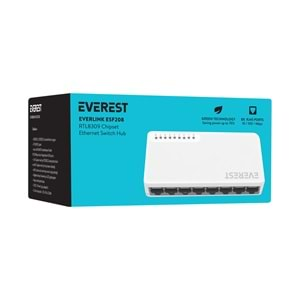 EV-ESF208 Everest Everlink 8 Port RTL8309 Chipset Switch Hub