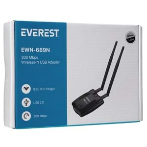 EWN-689N Everest 300mps 2 Antenli Wireless Adaptör