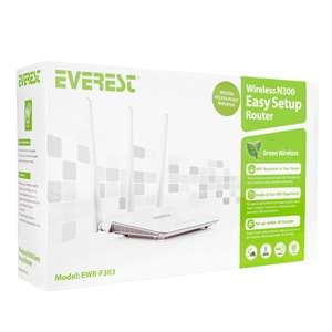 EWR-F303 Everest 2.4ghz 300mbps 1wan+3lan Portlu Wir.Router