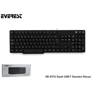 KB-517U Everest F Usb Standart Klavye / Siyah