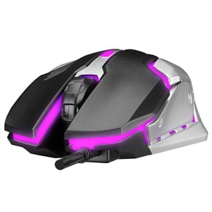 SM-G72 Everest Usb Siyah/Gümüş Işıklandırmalı Oyuncu Mouse