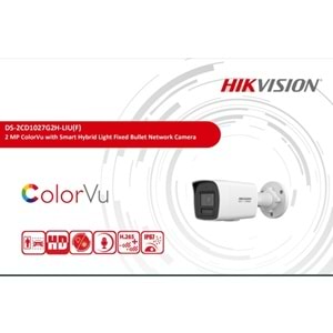 Hikvision DS-2CD1027G2H-LIUF 2MP 2.8mm Colorvu Hareket Algılamalı