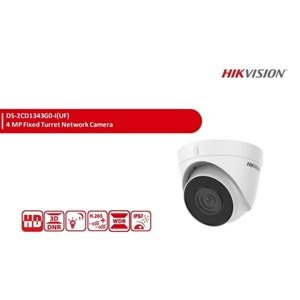 Hikvision DS-2CD1343G0-IUF 4MP 2.8 mm Lensli Dome Ip Kamera