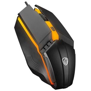 HKM-X86 Hytech Quin Gökkuşağı Aydınlatmalı Gaming Klavye+Mouse