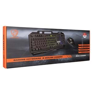 HKM-X86 Hytech Quin Gökkuşağı Aydınlatmalı Gaming Klavye+Mouse