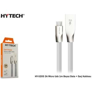 HY-X205 Hytech 1M 3A Micro Data + Şarj Kablosu