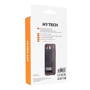 HY-X68 Hytech 3.1A 2 Usb Karışık Renk Metal Araç Şarj Cihazı