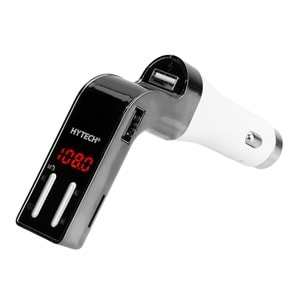 HY-XCB75 Hytech 5v/2.1a LedEkran Usb+Tf Destek Bluetooth FmTransmitter