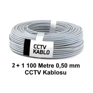 KY-2+1 0.50mm-100Mt 0,50mm Cca Cctv Kamera Kablosu