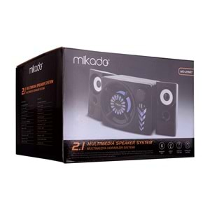 MD-219BT Mikado 2+1 10W+3W*2 Siyah Usb+Tf Cart+Fm+Bluetooth Speaker