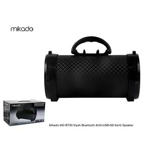 MD-BT30 Mikado Siyah Bluetooth Aux+Usb+Sd Kartlı Speaker