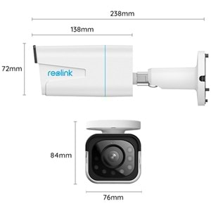 PN-PC811AB4K01 Reolink P430 8MP 5X Motorize POE Bullet Kamera