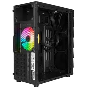 RM-ARC-X Rampage RGB Ledli Acrylic Panel 120mm Fanlı Gaming Kasa