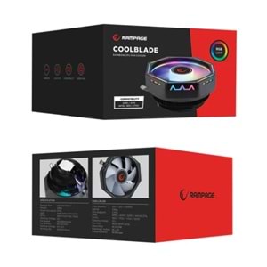RM-C04 Rampage COOLBLADE Rainbow 58CFM LGA1851/1700/AM5 Uyumlu Fan