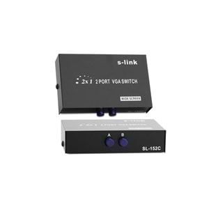 SL-152C Slink Vga Switch 2li Düğmeli