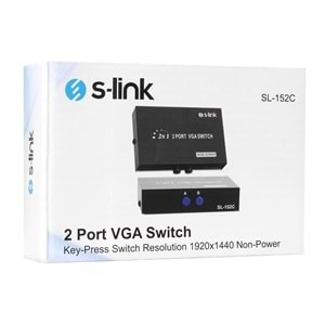 SL-152C Slink Vga Switch 2li Düğmeli