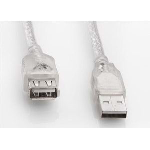SL-AF2003 Slink Usb 2.0 3M Şeffaf Uzatma Kablosu