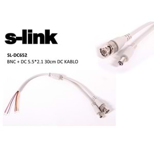 SL-DC562 Slink Bnc+Power Jack Set (Dc5.5*2.1 0,3 Cm) Kablo