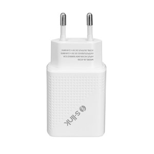 SL-EC50L Slink 5V 2400MA Lightning Kablolu 2 Usb Çıkışlı Şarj Adaptörü