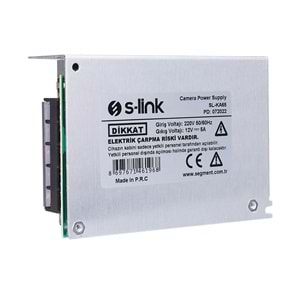 SL-KA65 Slink 65W 12V/5A Metal Kasa Kamera Adaptörü