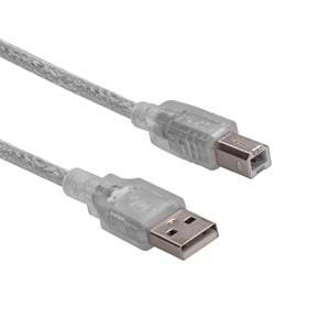 SL-U2015 Slink Usb 2.0 1.5m Usb Şeffaf Yazıcı Kablosu