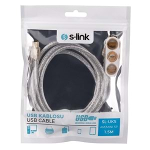 SL-UK5 Slink Usb To Mini 5pin 1,5 Metre Kablo