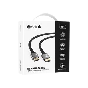 SLX-HD4K05 Slink 5M Metal v2.0 4K 19+1 Hdmı To Hdmı Kablo