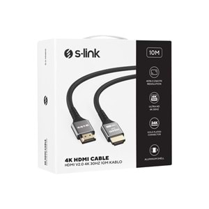 SLX-HD4K10 Slink 10M Metal v2.0 4K 19+1 Hdmı To Hdmı Kablo