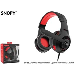 SN-8800 Snopy GAMETIME Siyah Ledli Oyuncu Mikrofonlu Kulaklık