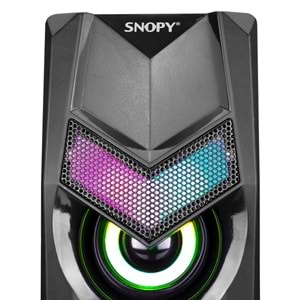 SN-X25 Snopy 2.0 Multimedia Rgb Işıklı 3W*2 Siyah Usb Speaker