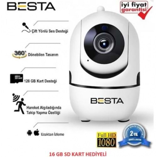 BST-WF70 2MP Bebek Kamerası Harekete Duyarlı Takip Kamerası
