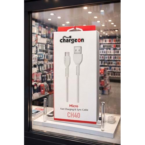 CH-40 Chargeon Mikro Fast Şarj Kablosu