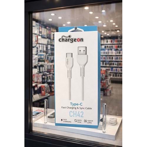 CH-42 Chargeon Type C Fast Şarj Kablosu